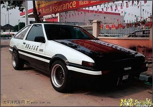 ae86已经随着藤原拓海的名字响彻中国大陆