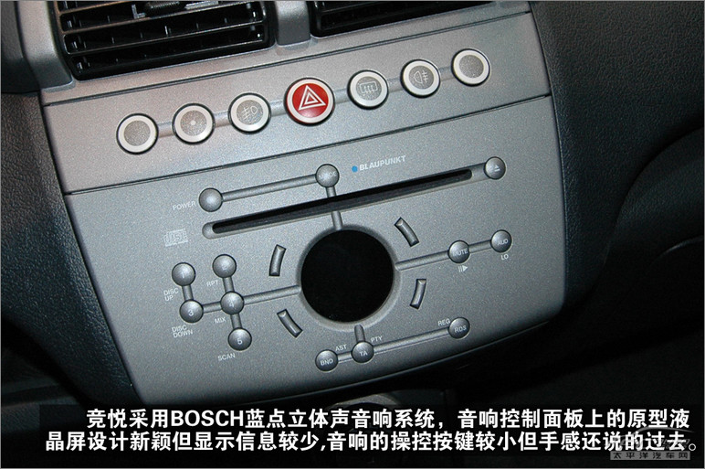 音响控制面板