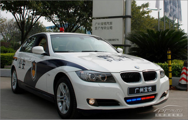 广州警车宝马图片