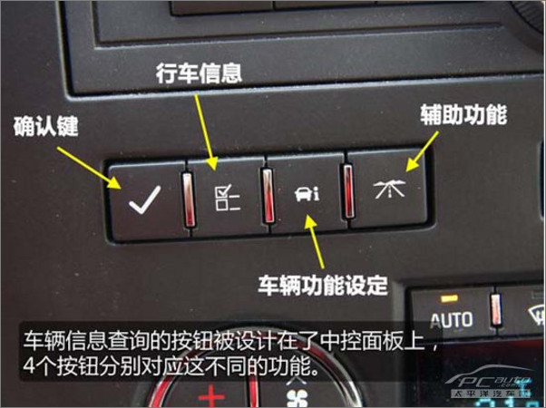 科雷提供了4个按钮,我想第一次接触这款车的人肯定不会知道这四个按键
